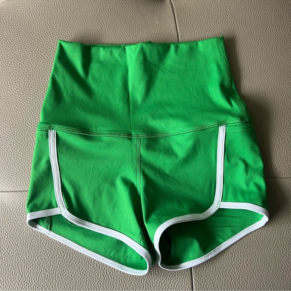 Free People Green Athletic Shorts for Active Performance - Picture 9 of 9